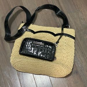 Brighton wicker tote and matching wallet